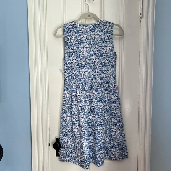 NWT Gap floral dress button front drawstring with pockets - Picture 6 of 11
